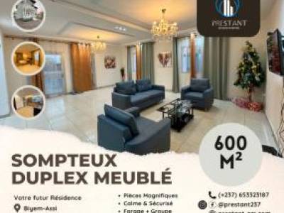 Somptueux Duplex Meubl&eacute; de 600m&sup2; &agrave; louer &agrave; Biyem-Assi, Yaound&eacute;