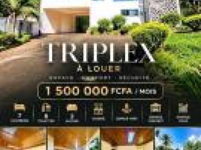 TRIPLEX 7 CHAMBRES 8 TOILETTES &Agrave; LOUER &Agrave; BASTOS, Yaound&eacute;